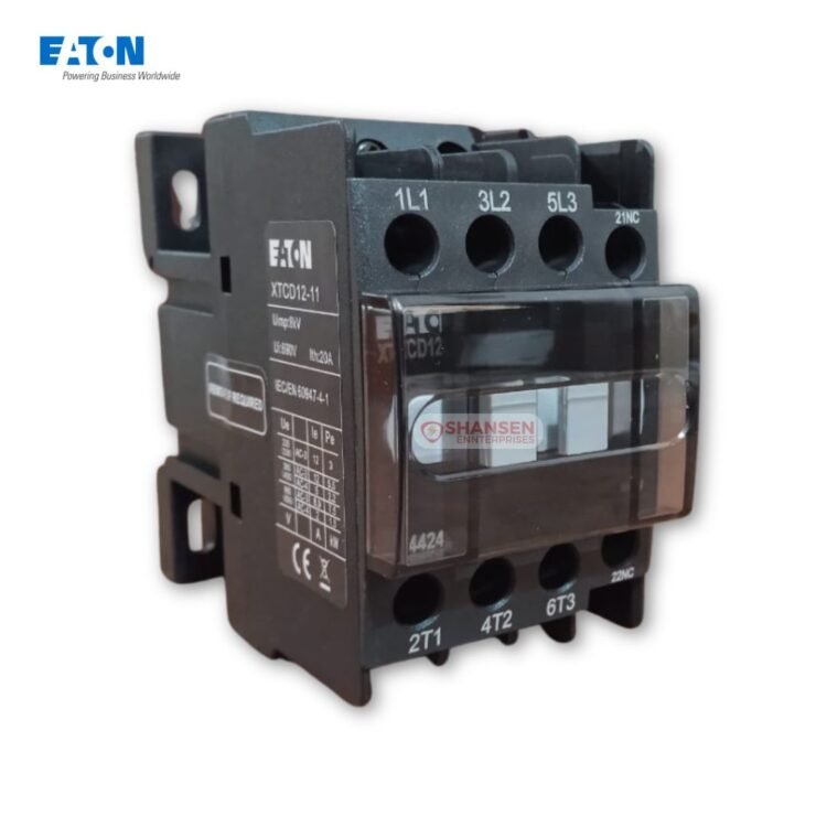 Eaton XTCD12-11 AC Contactor - 3-pole, 20A industrial control device with auxiliary contacts