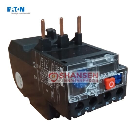 Eaton XTOD18‑1.6 thermal overload relay CMD00692 with manual reset and auxiliary contacts, distributed by Shansen Enterprises