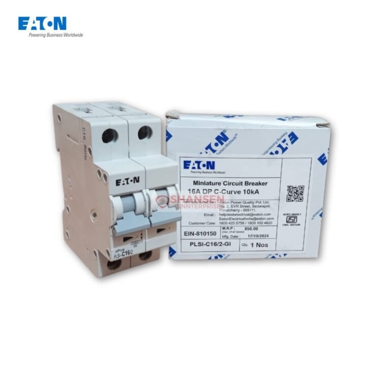 Eaton PLSI C16/2-GI 16A 2-pole MCB with product box from Shansen Enterprises