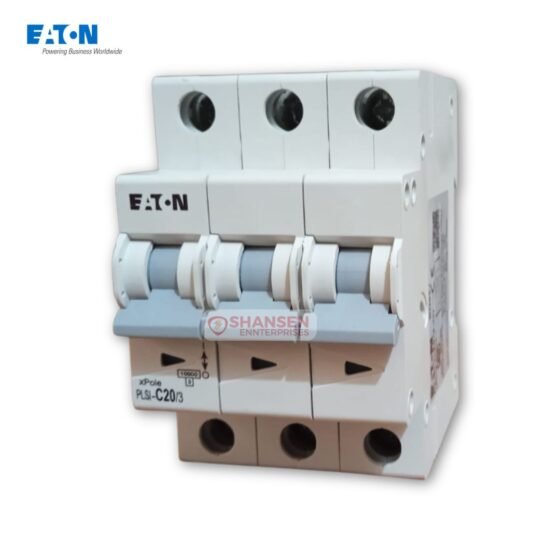Eaton PLSI-C20/3-GI 20A 3-Pole C-Curve 10kA MCB with Shansen Enterprises branding