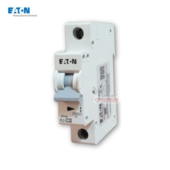Eaton PLSI-C32-GI 32A C-curve single-pole miniature circuit breaker with 10 kA breaking capacity