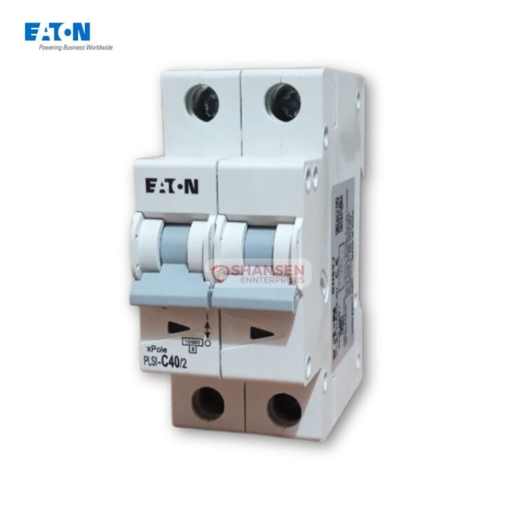 Eaton PLSI-C40/2-GI 40A 2 Pole Miniature Circuit Breaker for 240/415V AC systems