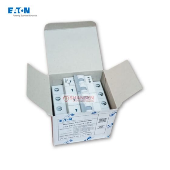 Eaton PLSI C40/4-GI 40A MCB in open packaging box – Shansen Enterprises
