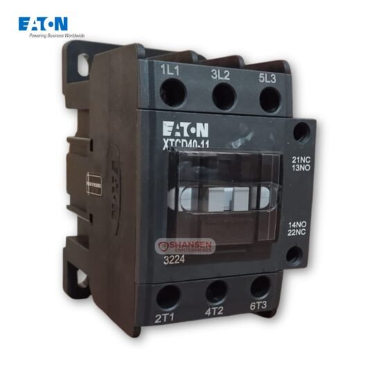 Eaton XTCD40-11 3-Pole Contactor rated 60A for industrial motor control, available at Shansen Enterprises