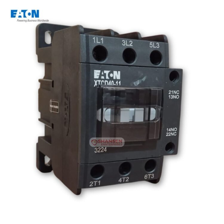 Eaton XTCD40-11 3-Pole Contactor rated 60A for industrial motor control, available at Shansen Enterprises