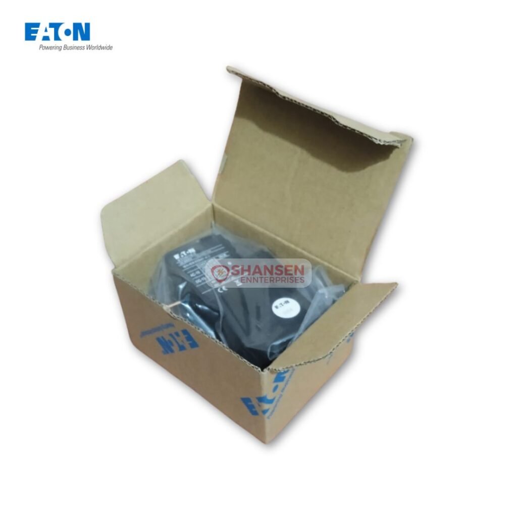 Unboxing of Eaton XTOD18-1 thermal overload relay CMD00691 with factory-sealed packaging by Shansen Enterprises