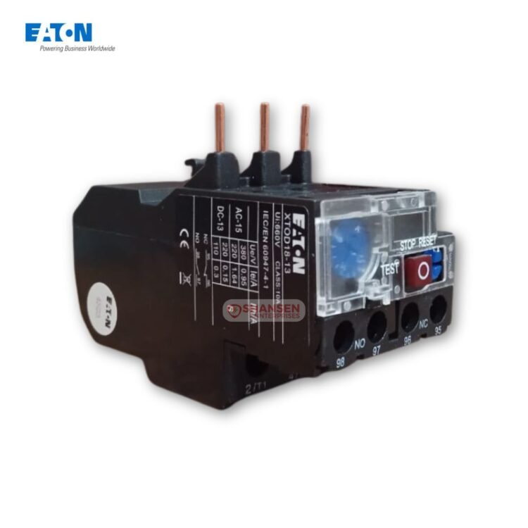 Eaton XTOD18-13 Thermal Overload Relay with test and reset buttons
