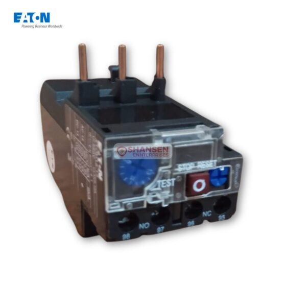 Eaton XTOD18‑13 thermal overload relay CMD00698 with test button and reset option, distributed by Shansen Enterprises