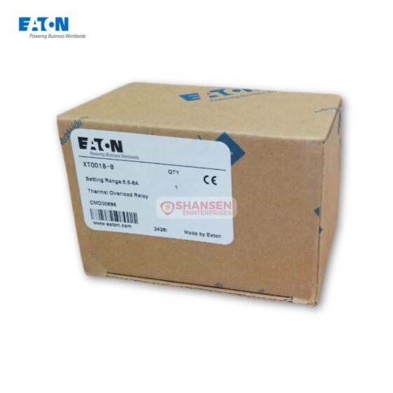 Eaton XTOD18‑8 thermal overload relay original box with model and rating label