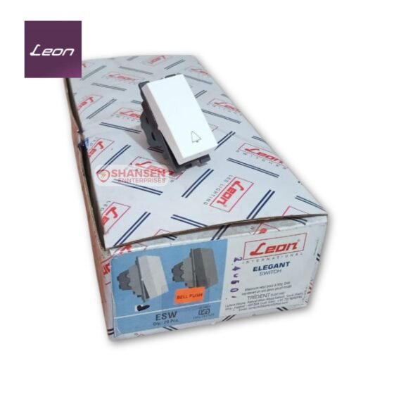Leon Elegant Bell Push Switch Box (20 Pcs) with a Single Bell Push Unit - ESW Model