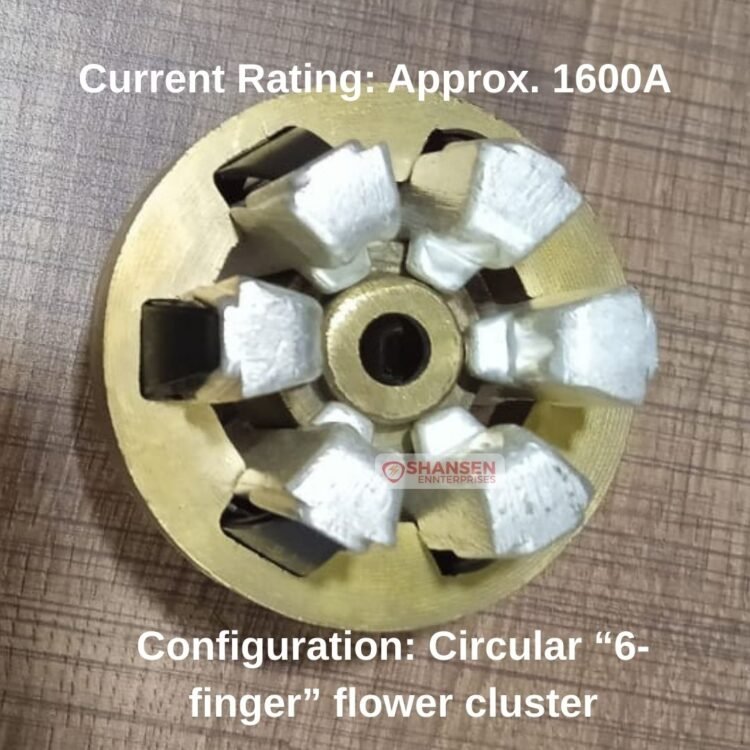GE M16 6 Finger ACB Cluster Contactor with circular flower configuration and 1600A rating