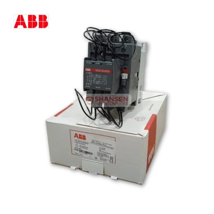 ABB UA50-30-00RA capacitor switching contactor with original box packaging, supplied by Shansen Enterprises India