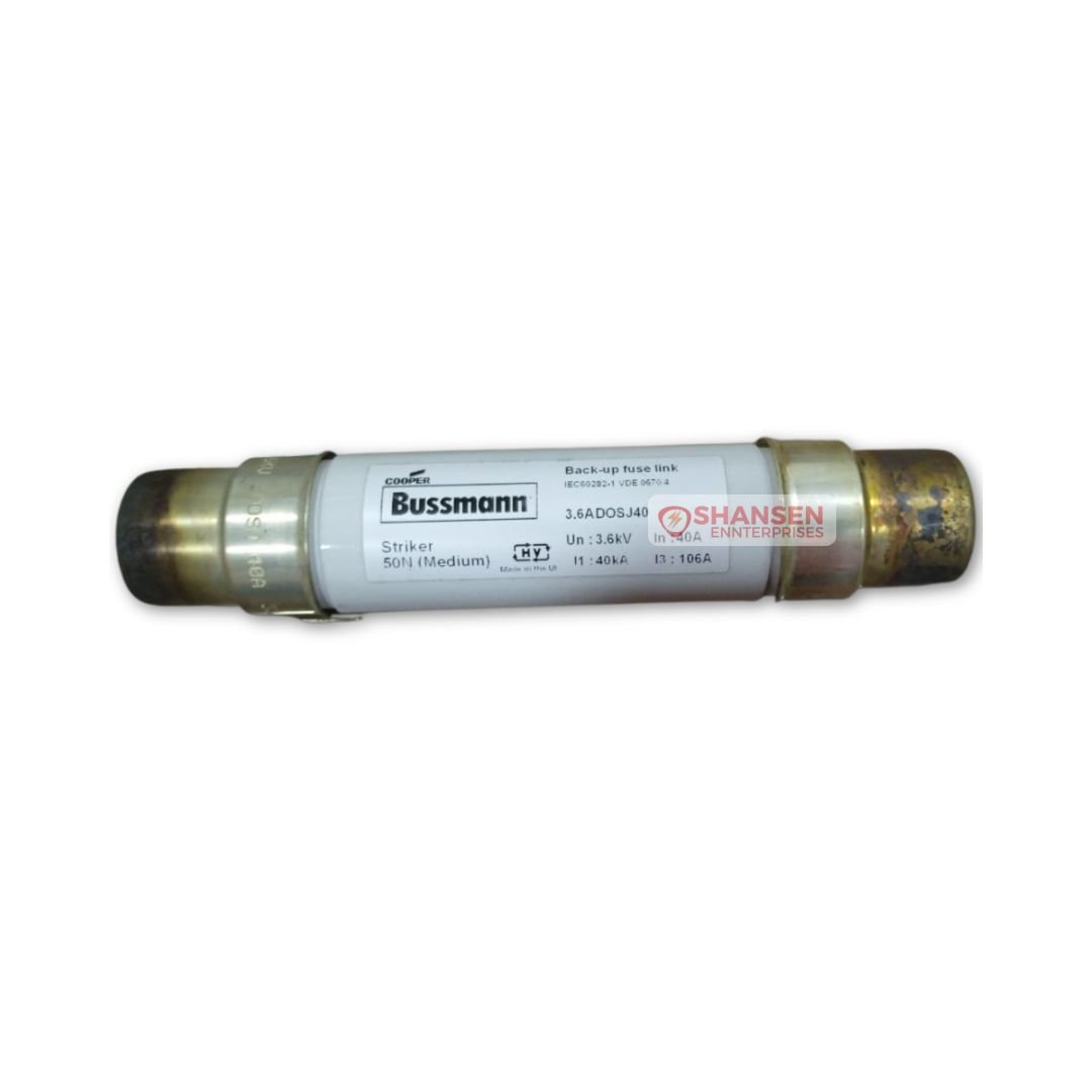 Bussmann Eaton 3.6ADOSJ40 medium voltage back-up fuse link 3.6kV 40A with striker pin for transformer protection
