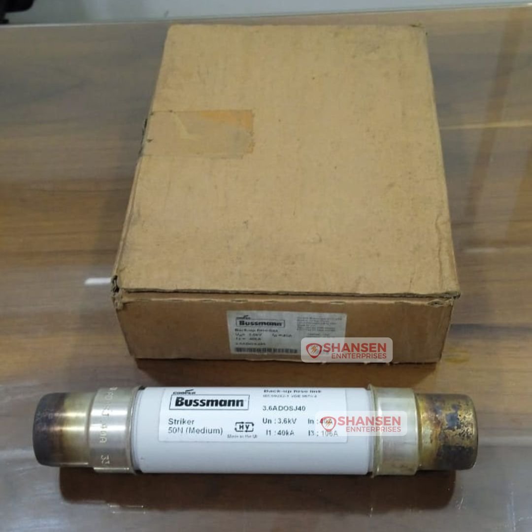 Bussmann Eaton 3.6ADOSJ40 medium voltage back-up fuse link 3.6kV 40A with striker pin and original packaging box