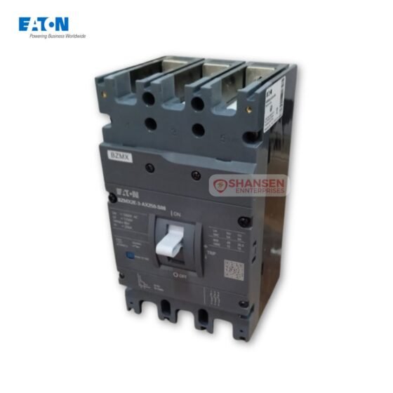Eaton BZMX2E-3-AX250-S08 250A 3-pole molded case circuit breaker with high breaking capacity for industrial and solar applications