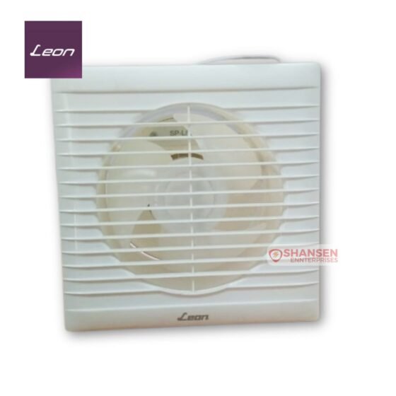 Leon Klassik 6 inch white exhaust fan for bathroom ventilation with soundless operation, sold by Shansen Enterprises