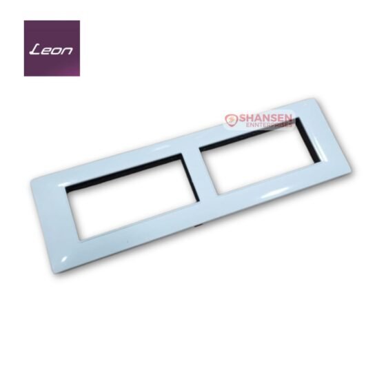 Leon TFR-8 Tuff Frame 8 Module White Cover Plate by Shansen Enterprises, made in India