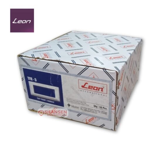 Master carton of Leon TFR-5 Tuff Frame 5 Module White Cover Plates from Shansen Enterprises