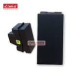 Lisha 10A 1 Way Switch Black 1 Module 240V 10A image 1