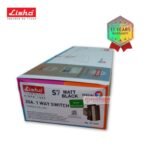 Lisha 20A 1 Way Switch Matt Black with Indicator image 4