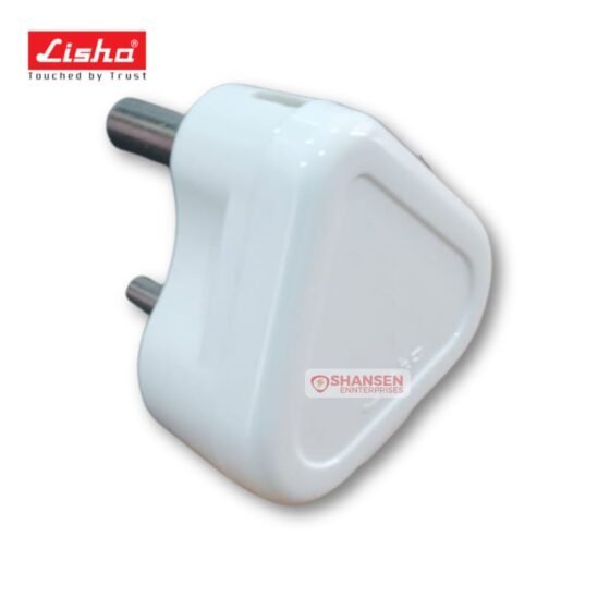 Lisha SUPER Mini Modular Series 3 Pin Plug Top, 6A 240V, unbreakable fire-retardant polycarbonate with heavy-duty brass terminals