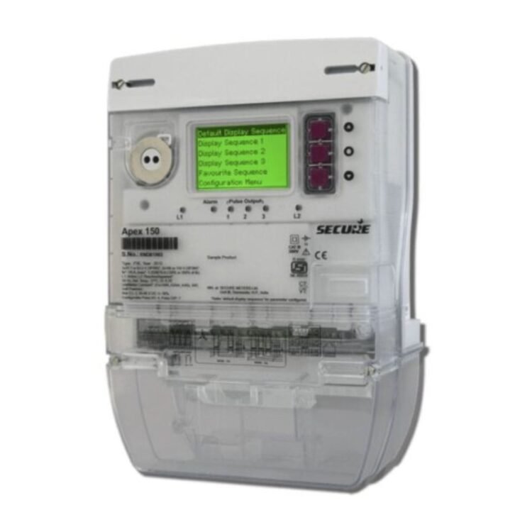 SECURE Apex 150 energy meter with LCD display and multi-protocol communication support