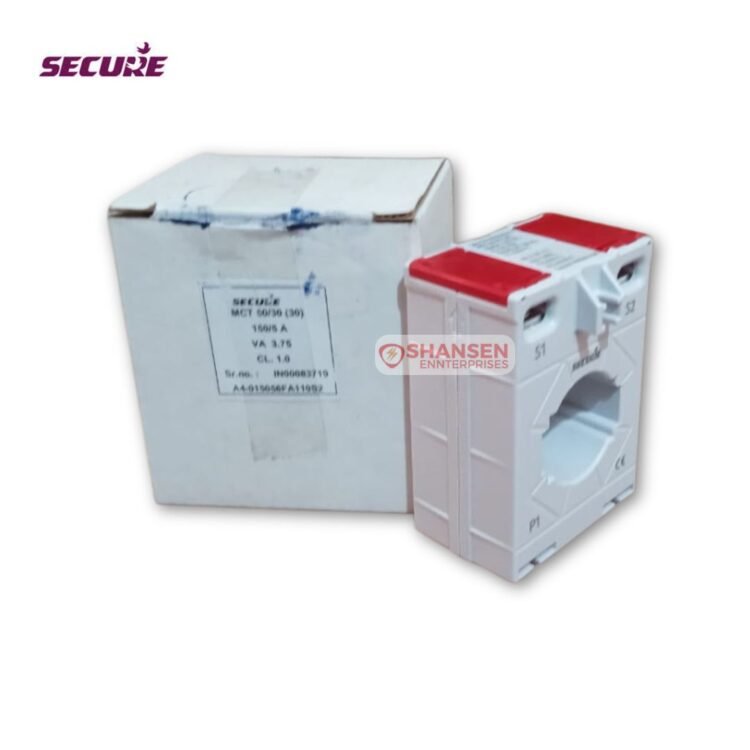 Secure MCT 50-30(30) 150/5A Current Transformer with labeled box packaging from Shansen Enterprises