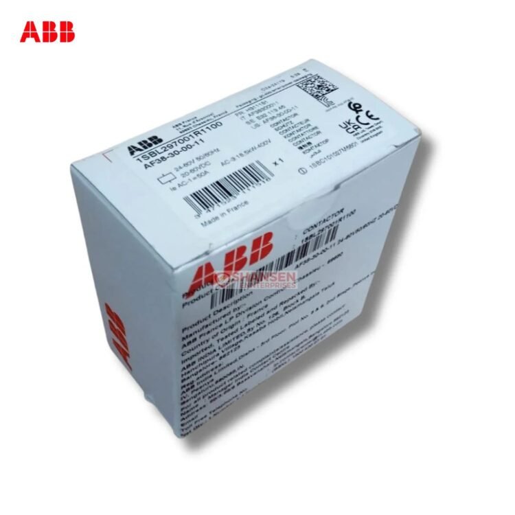 ABB AF38-30-00-11 Contactor Original Packaging Box With Product Label And Specifications