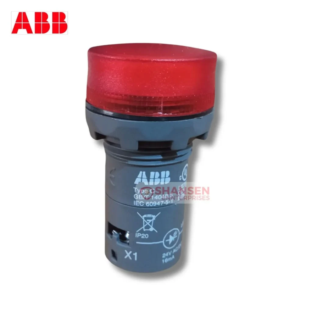 ABB Red Color Illuminated Push Button Light CL2-502R