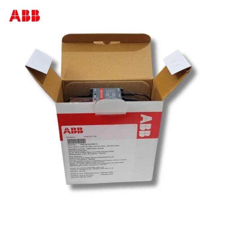 ABB UA30-30-10RA 3-pole contactor in original ABB packaging — Shansen Enterprises authorized ABB channel partner, Coimbatore India