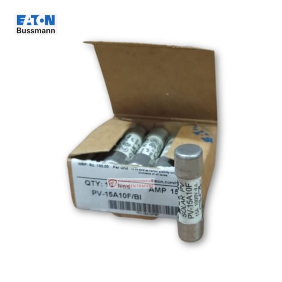Eaton Bussmann PV-15A10F photovoltaic fuse with open box – 15A 1000VDC Class gPV | Authorized Eaton Channel Partner India
