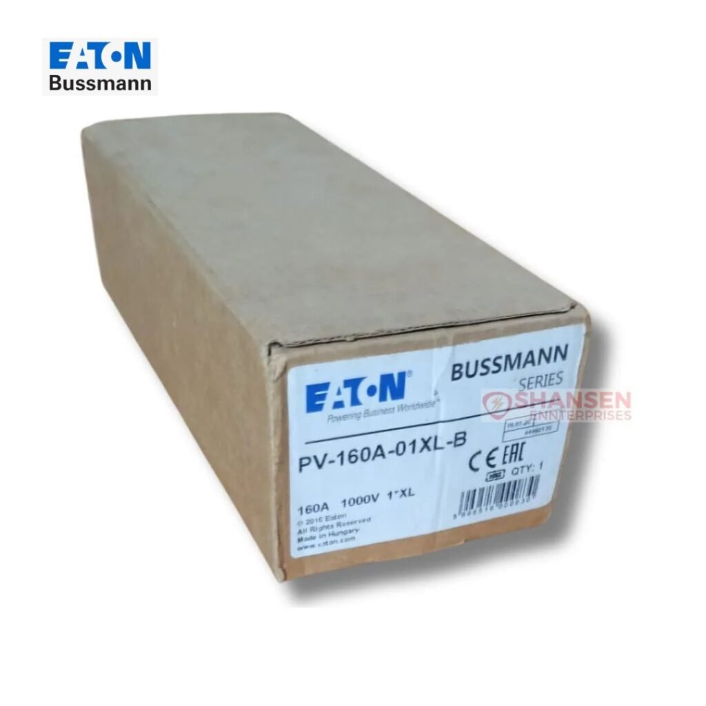 Eaton Bussmann PV-160A-01XL-B photovoltaic fuse in original box, 160A 1000V DC gPV β Shansen Enterprises