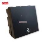 Lisha Matt Black Big Bell Push image 1