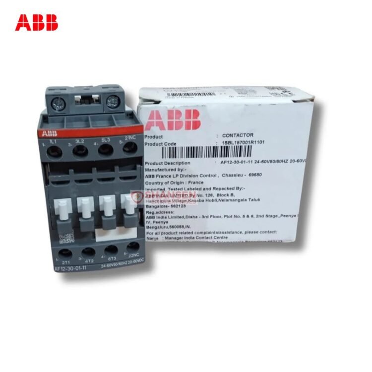 ABB AF12-30-01-11 Contactor with Original Box 24β60V AC/DC Made in France β Shansen Enterprises India
