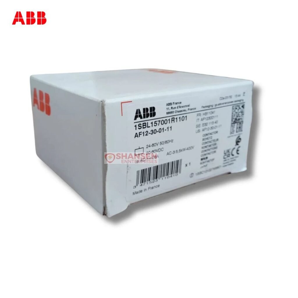 ABB AF12-30-01-11 Contactor Original Box Label | 24–60V AC/DC | Made in France | Shansen Enterprises India
