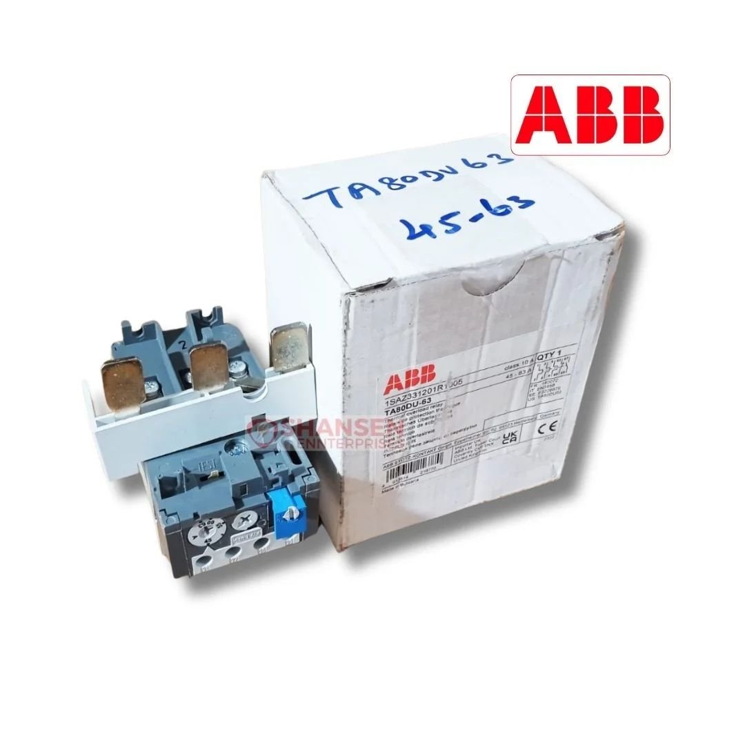 ABB TA80DU-63 Thermal Overload Relay 45–63A with original packaging – Shansen Enterprises India