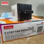 Lisha Matt Black 5 Step Fan Regulator, 2 Module, 240V, 50-60Hz image 3