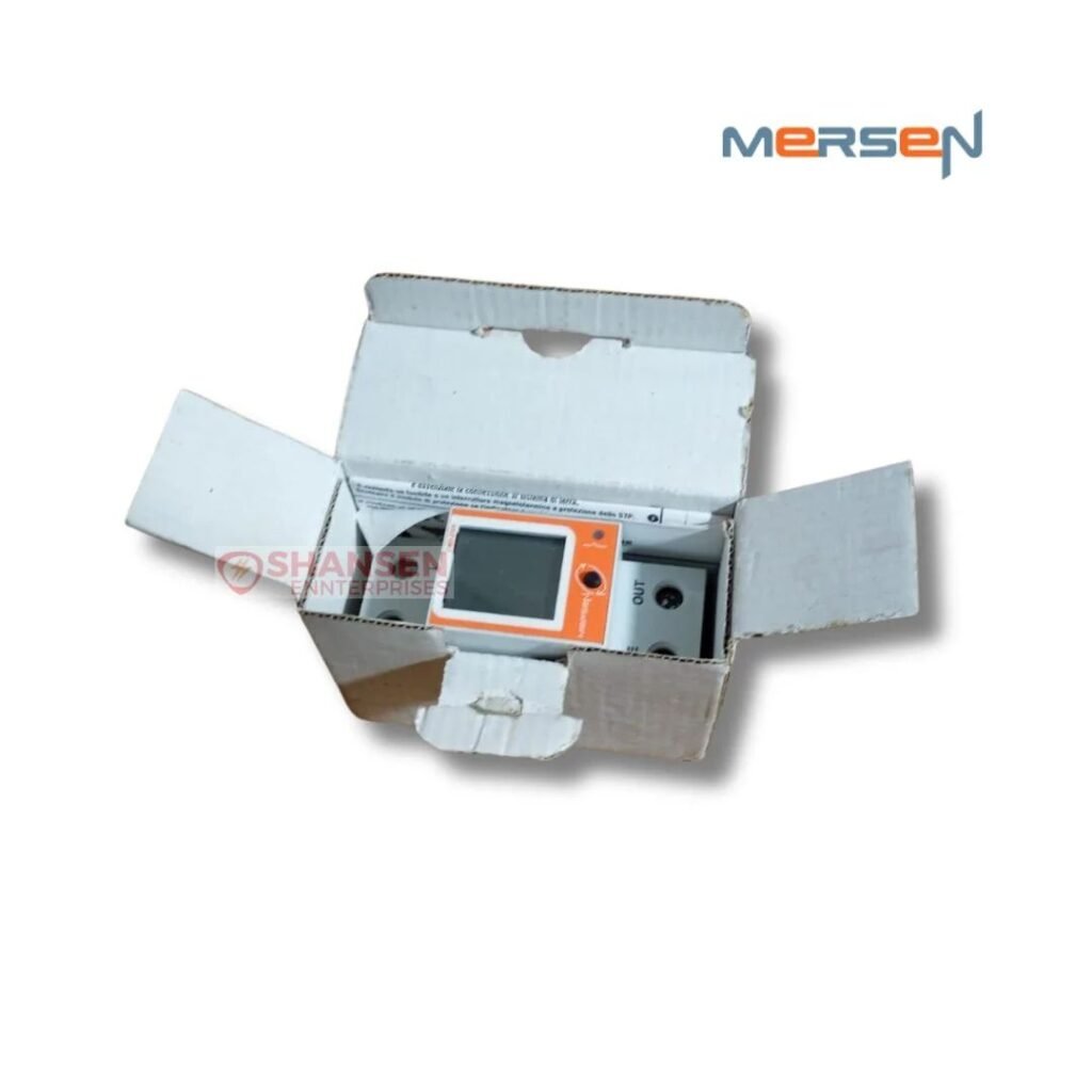 Mersen GMD-230V Ground Monitoring Device packed inside original Mersen box, available at Shansen Enterprises India