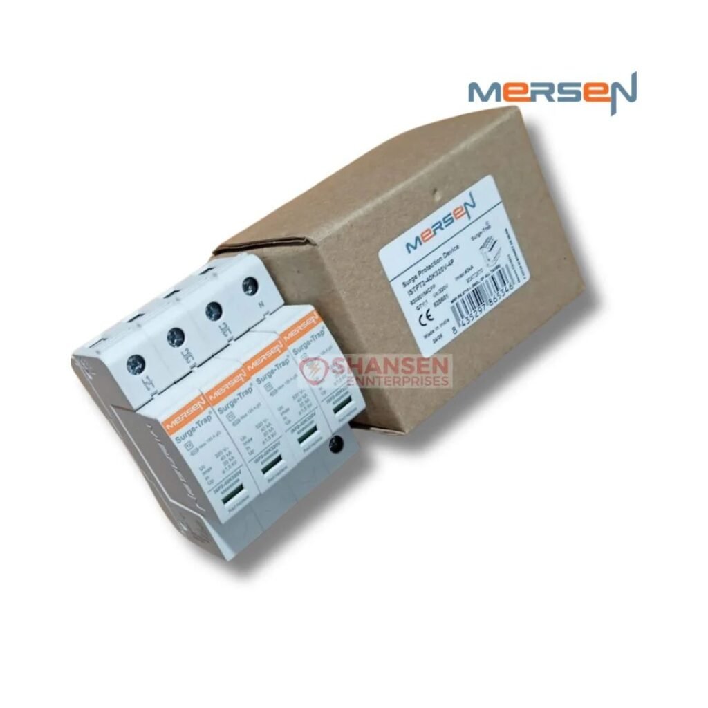 Mersen STPT2-40K320V-4P Surge Protection Device Type 2 40kA with packaging box by Shansen Enterprises