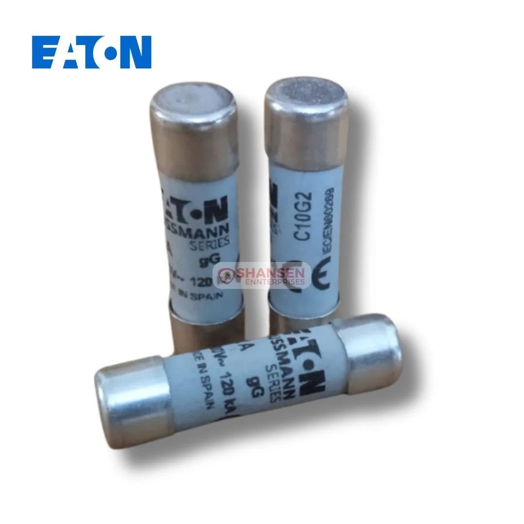 Eaton Bussmann C10G2 2A 500V AC Ceramic Cylindrical Fuses gG 10x38mm Pack of 3 Made in Spain