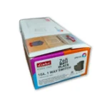 Lisha Zen Series Modular 10A 1 Way Matt Black Switch image 4