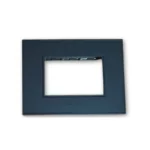 Lisha Platina ICON Series Cover Plate-Matt Black (3 Module) image 2